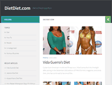 Tablet Screenshot of dietdiet.com